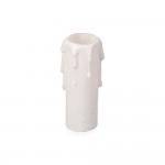 Vela mediana para portalamparas e14 blanco (retractilado)