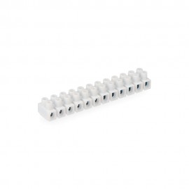 Regleta de conexion de 2.5 mm a 4 mm , 12 conectores, homologada, blanca (retractilada)