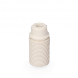 Portalámparas roscado e-14 250v blanco (envasado)