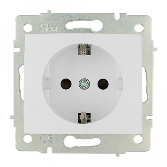 Base bipolar con t/tl 16a 250v con obturador serie europa solera erp60