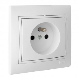 Base bipolar 16a 250v con t/t francesa serie europa solera erp60fu