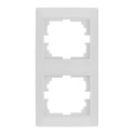 Marco vertical para 2 elementos blanco 81x154x10mm serie europa solera erp62u