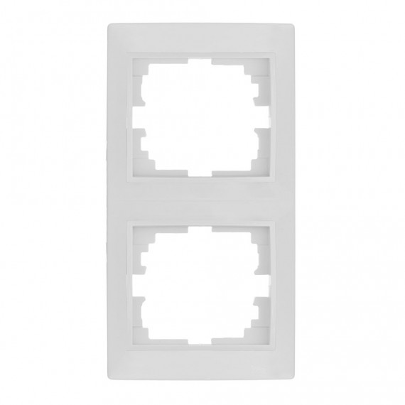 Marco vertical para 2 elementos blanco 81x154x10mm serie europa solera erp62u