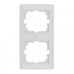 Marco vertical para 2 elementos blanco 81x154x10mm serie europa solera erp62u