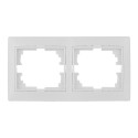 Marco para 2 elementos horizontal blanco 154x81x10mm serie europa solera erp72u