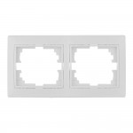 Marco para 2 elementos horizontal blanco 154x81x10mm serie europa solera erp72u