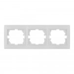 Marco para 3 elementos horizontal blanco 225x81x10mm serie europa solera erp73u