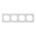 Marco horizontal para 4 elementos blanco 296x81x10mm serie europa solera erp74u