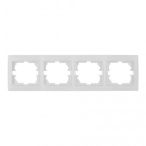 Marco horizontal para 4 elementos blanco 296x81x10mm serie europa solera erp74u