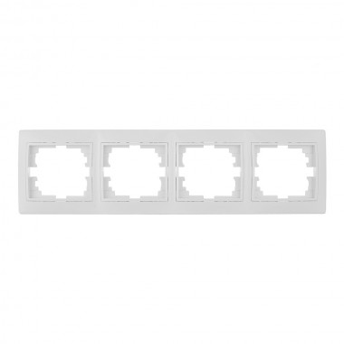 Marco horizontal para 4 elementos blanco 296x81x10mm serie europa solera erp74u