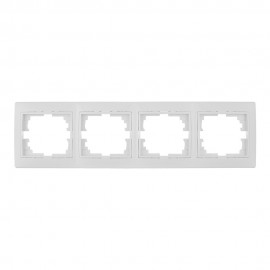 Marco horizontal para 4 elementos blanco 296x81x10mm serie europa solera erp74u