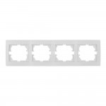Marco horizontal para 4 elementos blanco 296x81x10mm serie europa solera erp74u