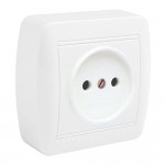 Base fija 2p con obturador 74x72x28mm superficie mural solera mur07u