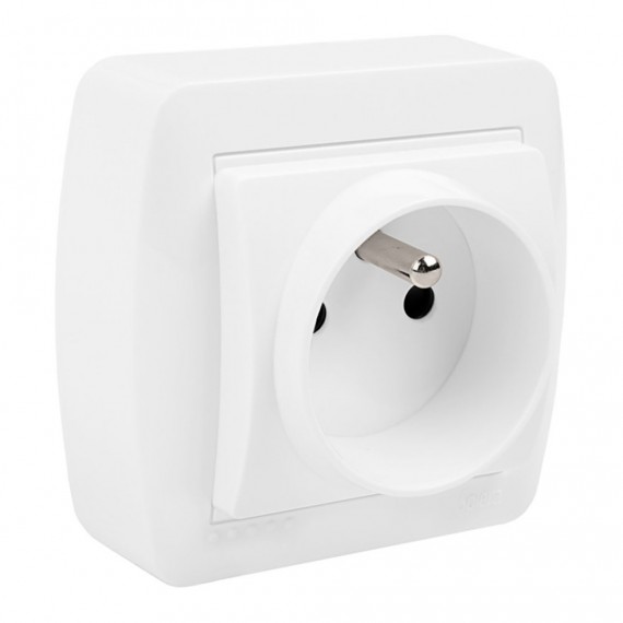 Base bipolar t/t con sistema frances 74x72x28mm superficie mural solera mur60fu