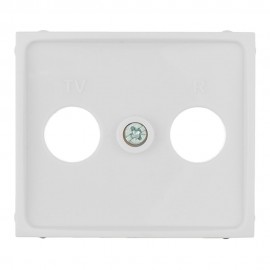 Tapa para toma de señal tv/r color blanco serie europa solera erp47tlv