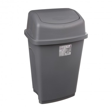 Cubo de basura 25l color gris