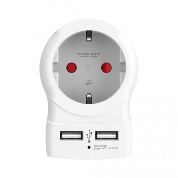 Adaptador europeo usb skross 1500282