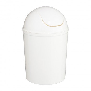 Cubo de basura color blanco 7 litros