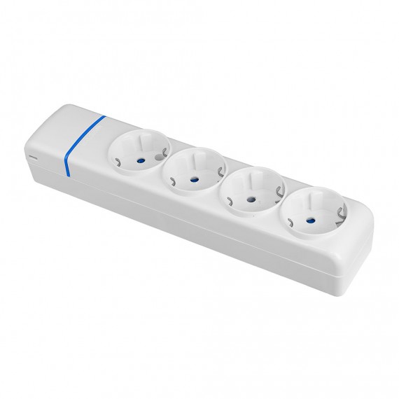 Base múltiple de 4 tomas 2p+t, 16a 250v 8004p solera