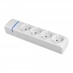 Base múltiple de 4 tomas 2p+t, 16a 250v 8004p solera