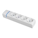 Base múltiple de 4 tomas 2p+t, 16a 250v 8004p solera