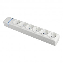 Base múltiple de 6 tomas 2p+t, 16 a 250 v