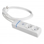 Prolongador con 2 tomas 2p+t, 16a 250v con interruptor luminoso. 1.5 m de cable h05vv-f 3g1,5mm². 8012pil solera