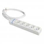 Prolongador con 5 tomas 2p+t, 16a 250v 1.5 m de cable h05vv-f 3g1,5mm². 8015p solera