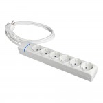 Prolongador con 6 tomas 2p+t, 16a 250v 1.5 m de cable h05vv-f 3g1,5mm². 8016p solera