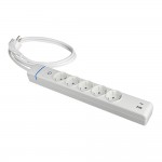 Prolongador con 5 tomas 2p+t, 16a 250v. máx.3680w 850°c gwt 51ilac solera