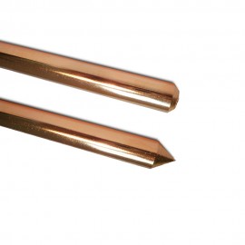 Pica de acero con recubrimiento 100 micras de cobre jabalina 1,5 m