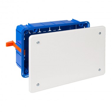 Caja de conexion de empotrar en tabique hueco 164x106x47mm solera 5363gw