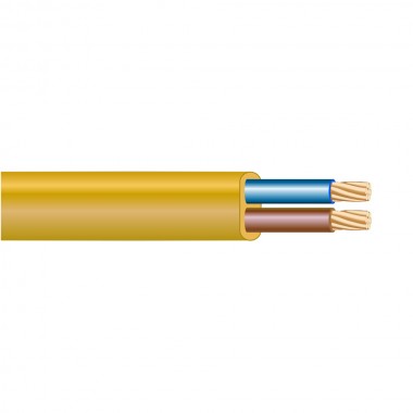Manguera plana 2x0,75mm dorada flexible h05 vv-f (audio) euro/m