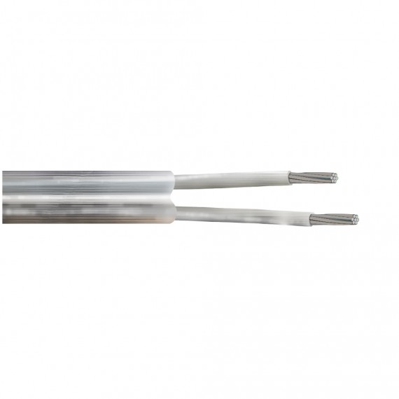 Cable manguera plana pvc transparente 2x0,75mm euro/m
