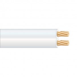 Paralelo 2x2,50mm blanco "audio" euro/m