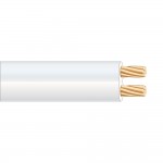 Paralelo 2x2,5mm blanco "audio" euro/m (bobina pequeña ø180x60mm)