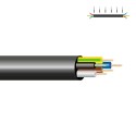 Manguera h05vv-f 5x1mm negra euro/m