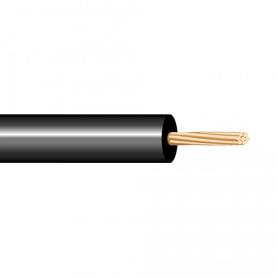 Cablecillo manualidades 0,50mm negro euro/m
