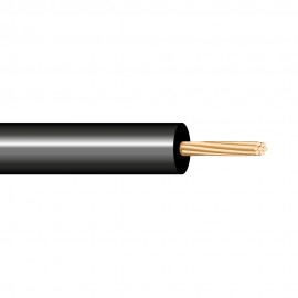 Cablecillo h05v-k 0,50 mm² negro euro/m