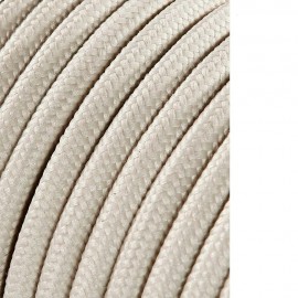 Carrete cable cordón tubular h03vv-f 2 x 0,75 mm² algodón, 25 m