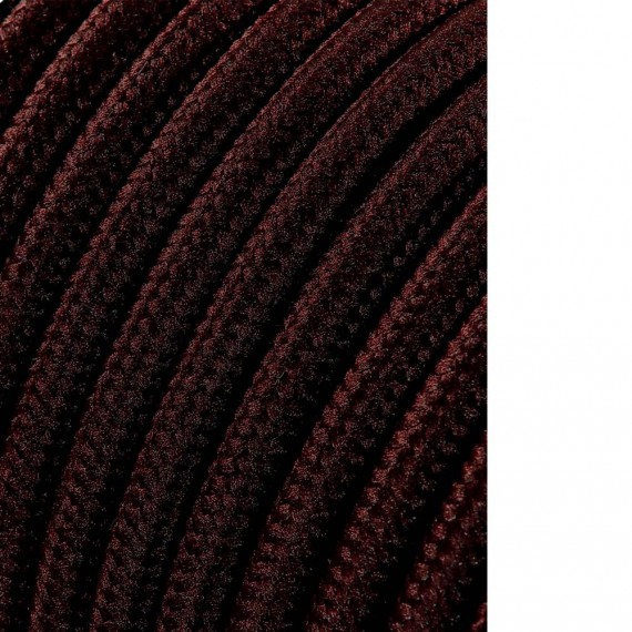 Cable cordon tubulaire 2x0,75mm c20 marron 25m