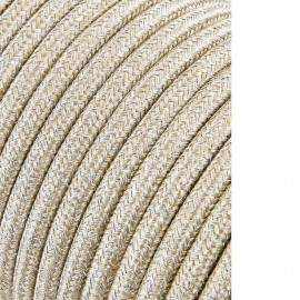 Carrete cable cordón tubular h03vv-f 2 x 0,75 mm² beige, 25 m