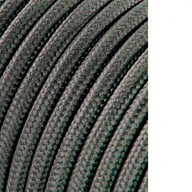 Cable cordon tubulaire 2x0,75mm c63 gris oscuro 25m