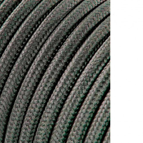 Cable cordon tubulaire 2x0,75mm c63 gris oscuro 25m