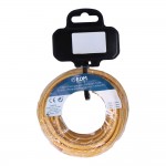 Cable cordon tubulaire 2x0,75mm c12 oro 5m