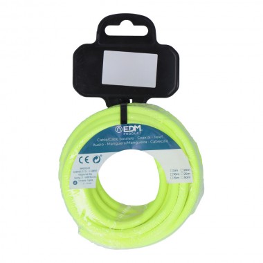 Cable cordon tubulaire 2x0,75mm fluor amarillo 5m