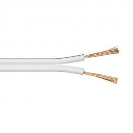 Paralelo blanco y gris 2x1,50mm "audio" euro/m (bobina pequeña ø200x80mm)