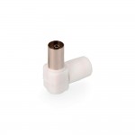 Base aerea tv acodada 9,5mm. hembra retractilado edm