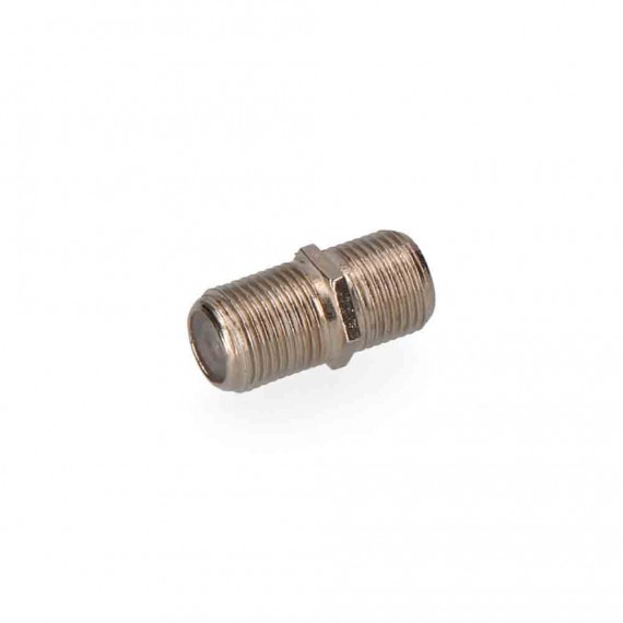 Conector empalmador "f" macho-macho parabolica envasado edm