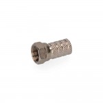 Conector "f" parabolica metalico edm envasado